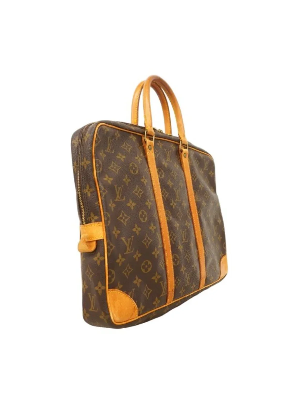 Louis Vuitton Business Bag Monogram Lute Documentary Voyage Brown